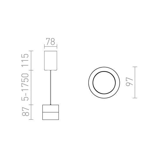 Lampa wisząca JUNIPER R14218 Rendl light studio