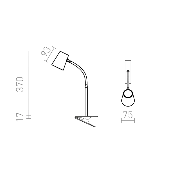 Lampa stołowa VERINA R14283 Rendl light studio