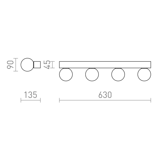 Kinkiet DOMINO IP44 R14390 Rendl light studio