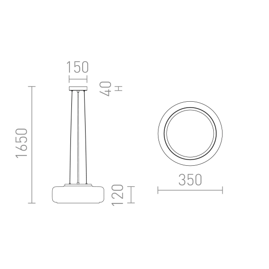Lampa wisząca NAOMI R14400 Rendl light studio
