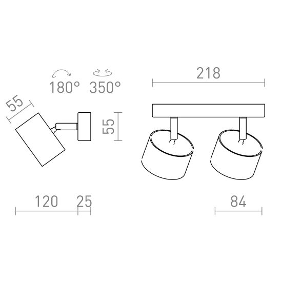 Plafon PIXEL II R14404 Rendl light studio
