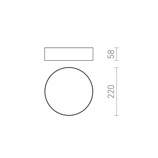 Plafon LARISA R 22 LED 20W 3CCT R14355 Rendl light studio