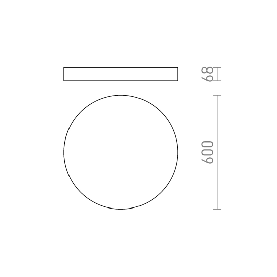 Plafon LARISA R 60 3CCT DIMM R14364 Rendl light studio