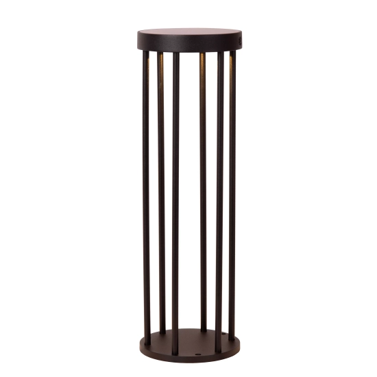 JACKSON Lampa stojąca Solar Ø 16 cm LED Dim. 1x2W 3000K IP54 Czujnik zmierzchu czarny 15812/02/30 Lucide - zdjęcie produ