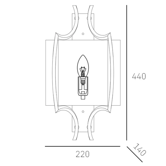 Kinkiet FARO W01053NI CosmoLight - zdjęcie dodatkowe 2