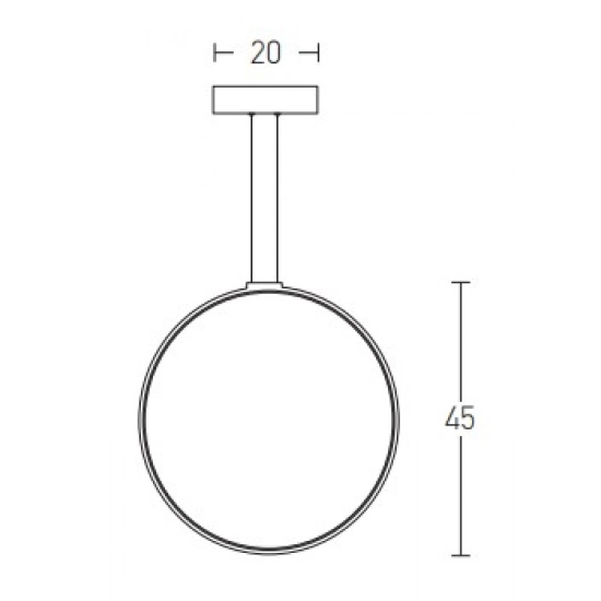 1612 PENDANT 24W LED Zambelis Lights