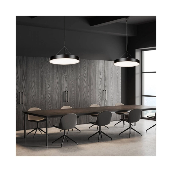 1618 PENDANT LED LIGHT 56W 3000K BLACK MATT Zambelis Lights