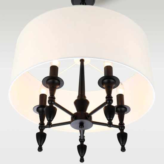 Lampa wisząca AUSTIN P05203BK-WH CosmoLight - zdjęcie dodatkowe 3