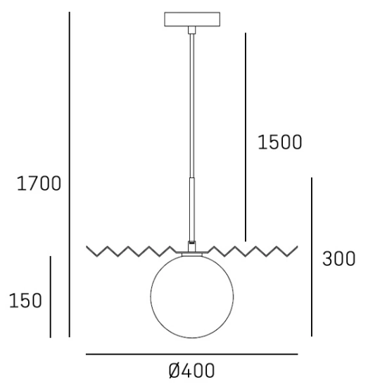 Lampa wisząca MARBELLA P01432AU CosmoLight - zdjęcie dodatkowe 2