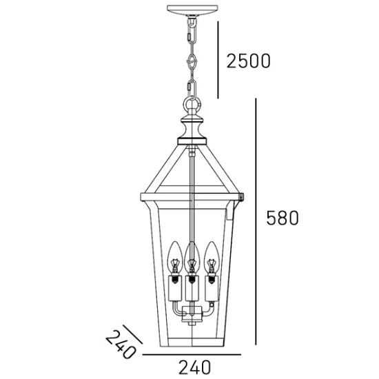Lampa wisząca ZURICH P03630BK CosmoLight - zdjęcie dodatkowe 7