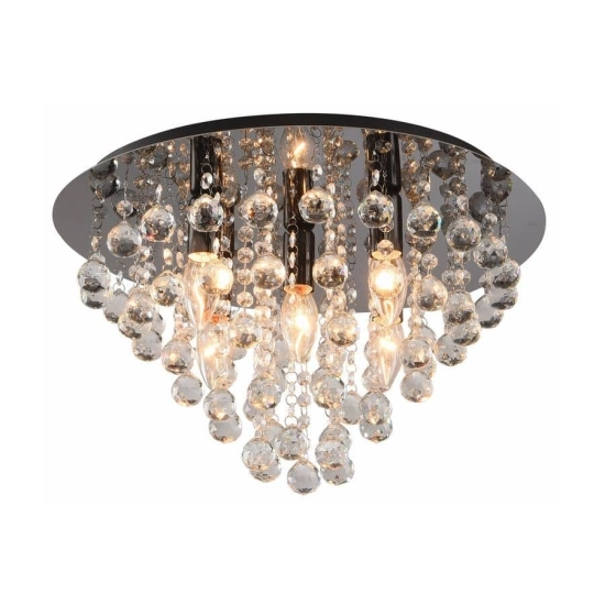 kinkiecik.pl London crystal - plafon 5pł czarny 627705-29 REALITY