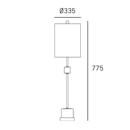 Lampa stołowa MURCIA T01033BR-WH CosmoLight - zdjęcie dodatkowe 6