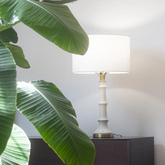 Lampa stołowa LOBOC T01019BR-WH CosmoLight - zdjęcie dodatkowe 3