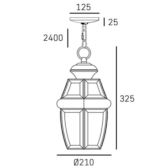 Lampa wisząca WHITLEY P01064AU IP23 CosmoLight - zdjęcie dodatkowe 1