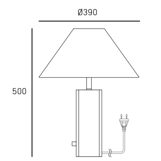 Lampa stołowa ORLEANS T01487BR-WH CosmoLight - zdjęcie dodatkowe 4