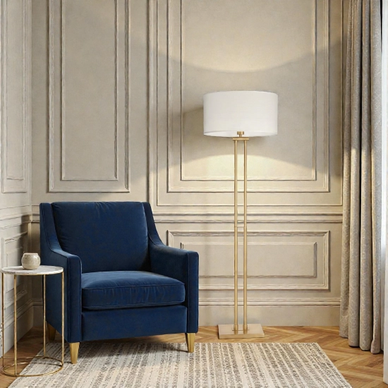 Lampa stojąca ATHENS F01767BR-WH CosmoLight - zdjęcie dodatkowe 1
