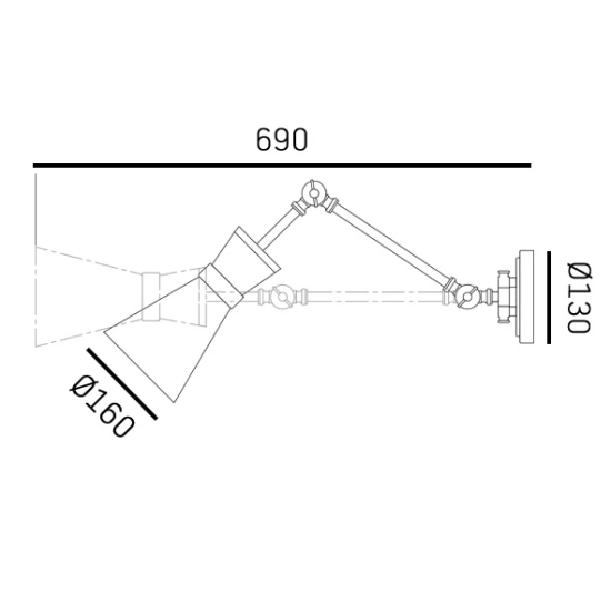 Kinkiet PAGE W01583BR CosmoLight - zdjęcie dodatkowe 2