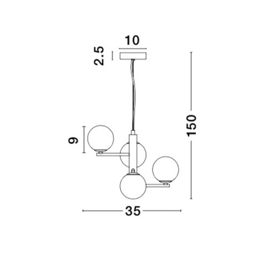 Lampa wisząca TALCA LE41790 Luces Exclusivas - zdjęcie dodatkowe 3