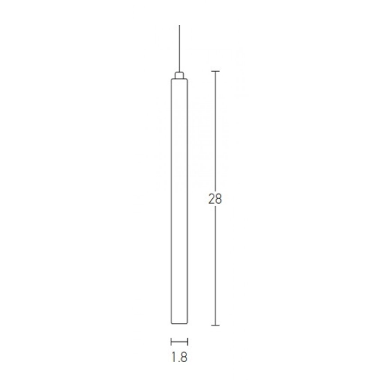 17008 HOTEL PENDANT LED WHITE Zambelis Lights