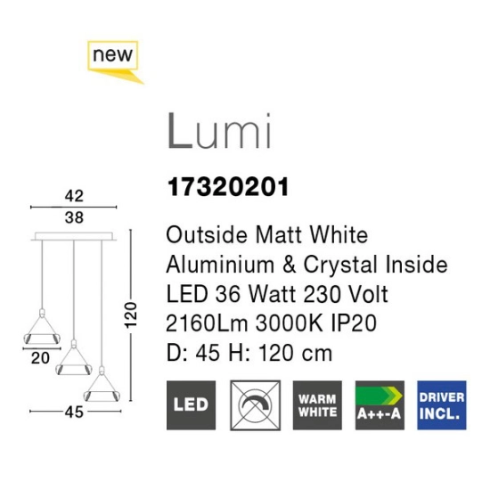 Lampa wisząca CHIMBAS LE42332 Luces Exclusivas - zdjęcie dodatkowe 3