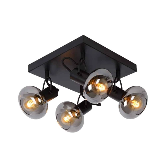 Plafon MADEE 4xE14 czarny 17993/14/30 Lucide - zdjęcie produktu