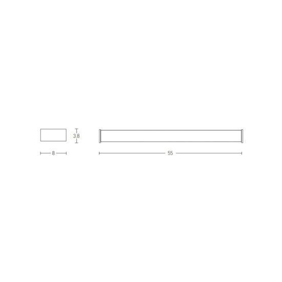 180041 WALL LIGHT 16W 3000K CHROME IP44 Zambelis Lights