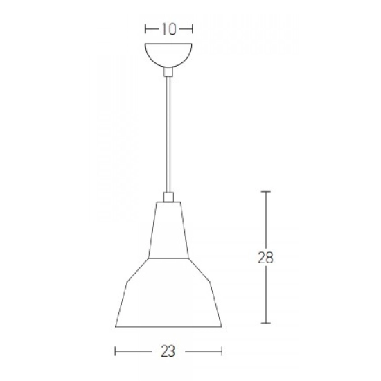 180088 PENDANT LIGHT 1XE27 BLACK Zambelis Lights