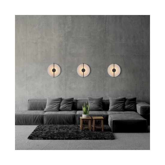 1910 SCONCE LED 13W 3000K SANDY BLACK - WHITE MATT Zambelis Lights