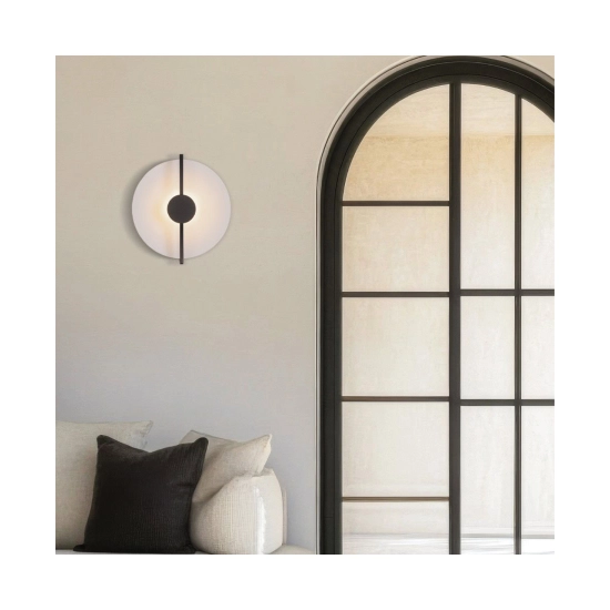 1910 SCONCE LED 13W 3000K SANDY BLACK - WHITE MATT Zambelis Lights