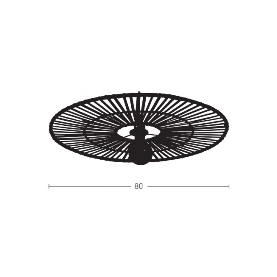 19250 CEILING LIGHT WHITE BAMBOO 1XE7 MAX 40W Zambelis Lights
