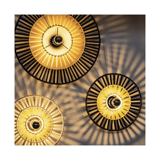 19253 CEILING LIGHT BLACK BAMBOO 1XE7 MAX 40W NATURAL ELEMENTS LIGHTS Zambelis Lights