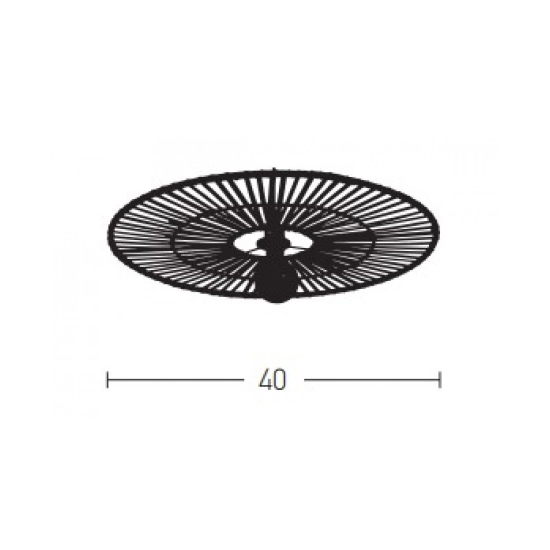 19253 CEILING LIGHT BLACK BAMBOO 1XE7 MAX 40W NATURAL ELEMENTS LIGHTS Zambelis Lights