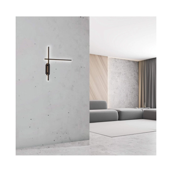 1945 LED WALL LAMP 20W 3000K BLACK Zambelis Lights