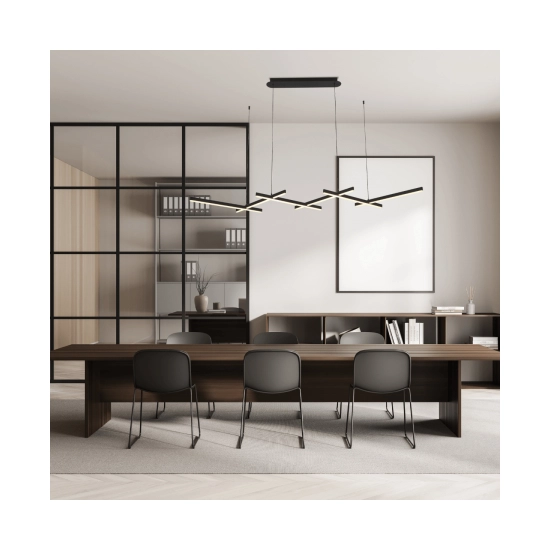 1948 PENDANT LIGHT 98W 3000K BLACK FOR INDOOR SPACES Zambelis Lights