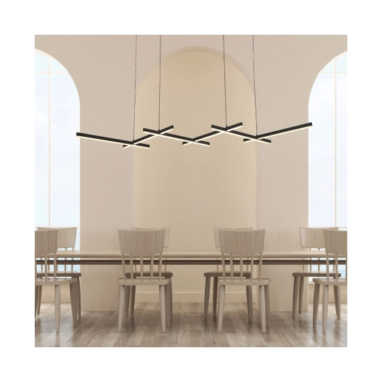 1948 PENDANT LIGHT 98W 3000K BLACK FOR INDOOR SPACES Zambelis Lights