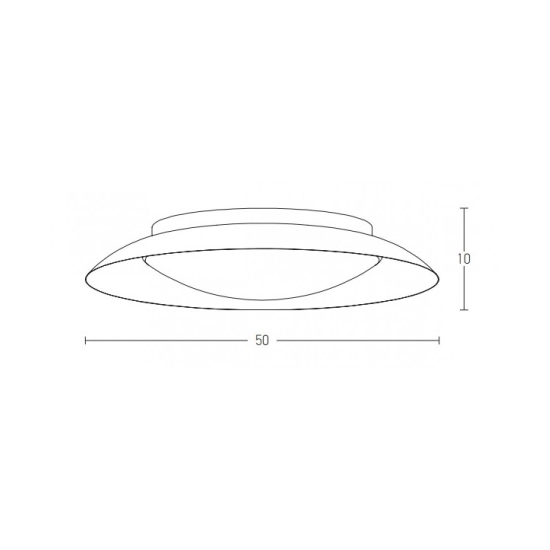 1959 CEILING LIGHT 28W 3000K BLACK COOPER Zambelis Lights