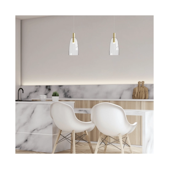 1966 PENDANT LIGHT 7W CLEAR GLASS Zambelis Lights