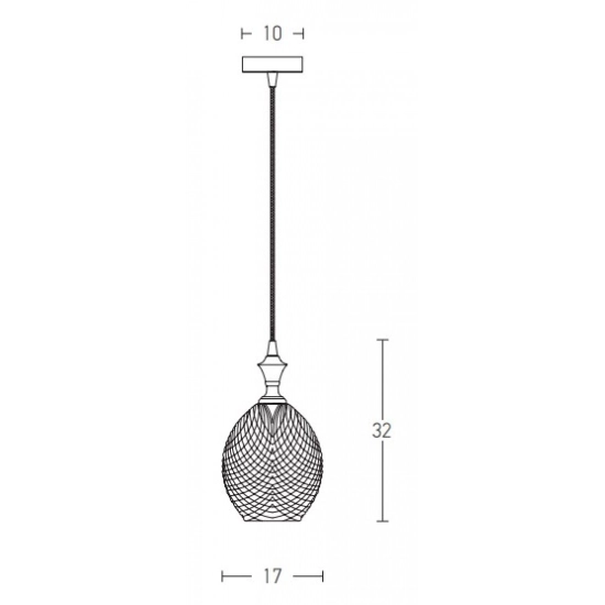 1987 PENDANT LIGHT 1XE27 GLASS SMOKE GRAY Zambelis Lights