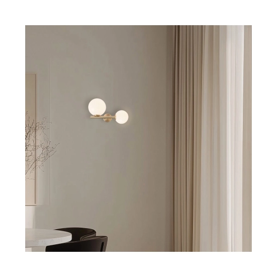 1995 SCONCE 1XE14/1XG9 GOLD Zambelis Lights