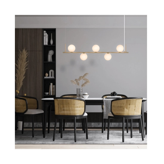 1998 PENDANT LIGHT 5XE14 GOLD FOR INDOOR USE Zambelis Lights