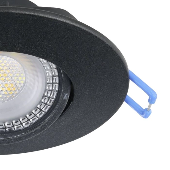 GEDREZ Oprawa do zabudowy zestaw 5XLED-CCT Ø90 Czarny 300189 EGLO