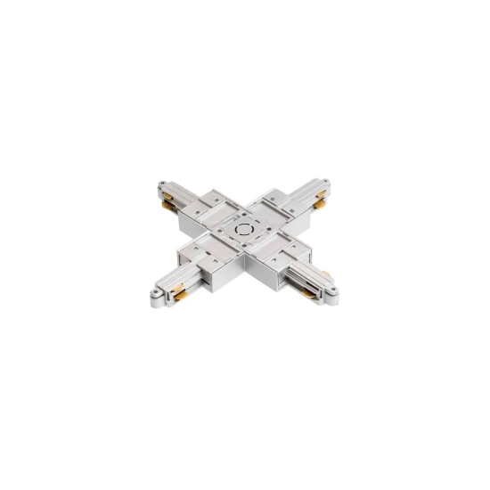1F X łącznik srebrno-szara z opcją zasilania R12280 230V Rendl light studio