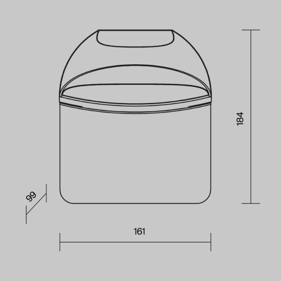Lampa ścienna (kinkiet) Gloss O447WL-L7GF3K Maytoni - zdjęcie dodatkowe 5