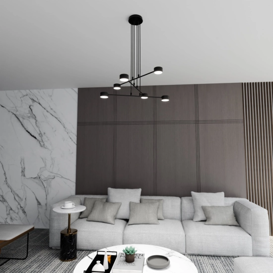 Lampa wisząca MODUS 6 BLACK 1339/6 EMIBIG Lighting