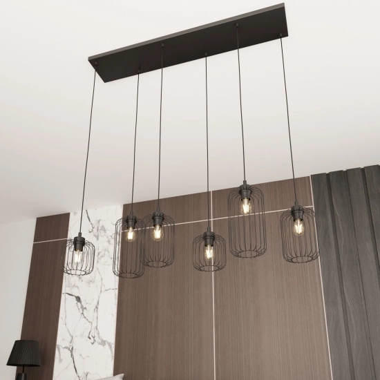 Lampa wisząca VANDER 6 BL 1365/6 EMIBIG Lighting