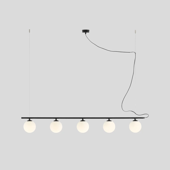 BERYL GLASS 5 CZARNY 1006F1 Nowoczesna lampa wisząca Aldex - zdjęcie dodatkowe 1