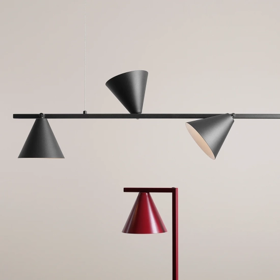 FORM 4 CZARNY 1108L1 Nowoczesna lampa wisząca Aldex - zdjęcie dodatkowe 3