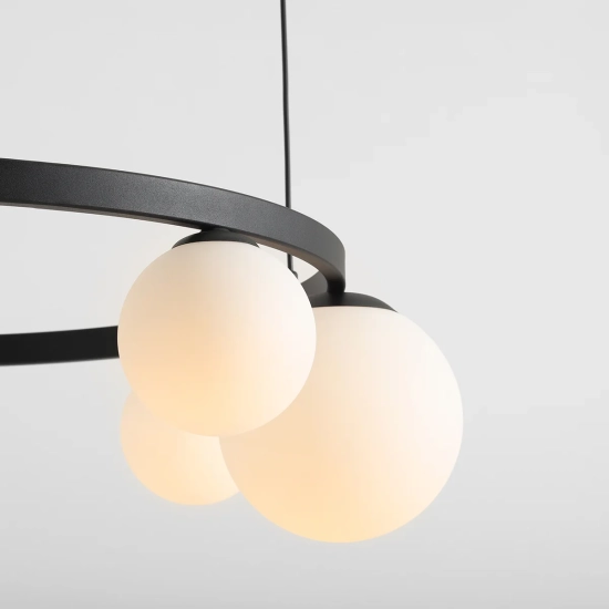 Lampa wisząca GARDA 5 RING CZARNY 1099F1_R Aldex - zdjęcie dodatkowe 2
