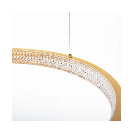 2006 PENDANT LIGHT 34W 3000K ALUMINIUM-ACRYLIC BRUSHED GOLD MATT FOR INDOOR SPACES Zambelis Lights