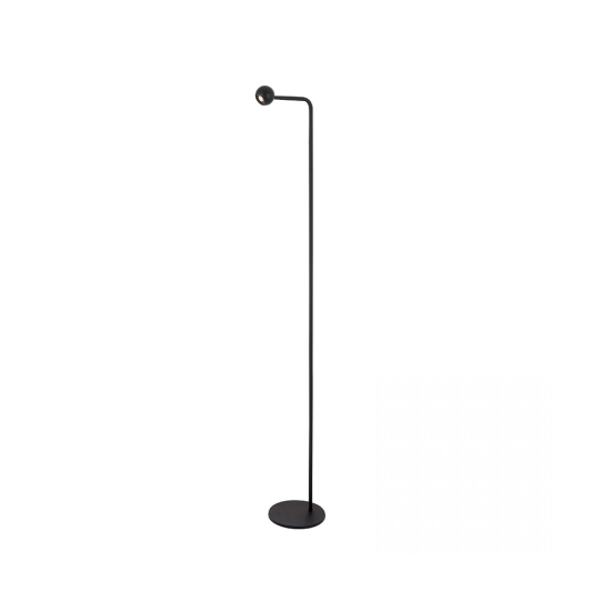 20109 FLOOR LAMP 5W 3000K ALUMINIUM & METAL SANDY BLACK PORTABLE FLOOR LIGHTS FOR INDOOR SPACES Zambelis Lights